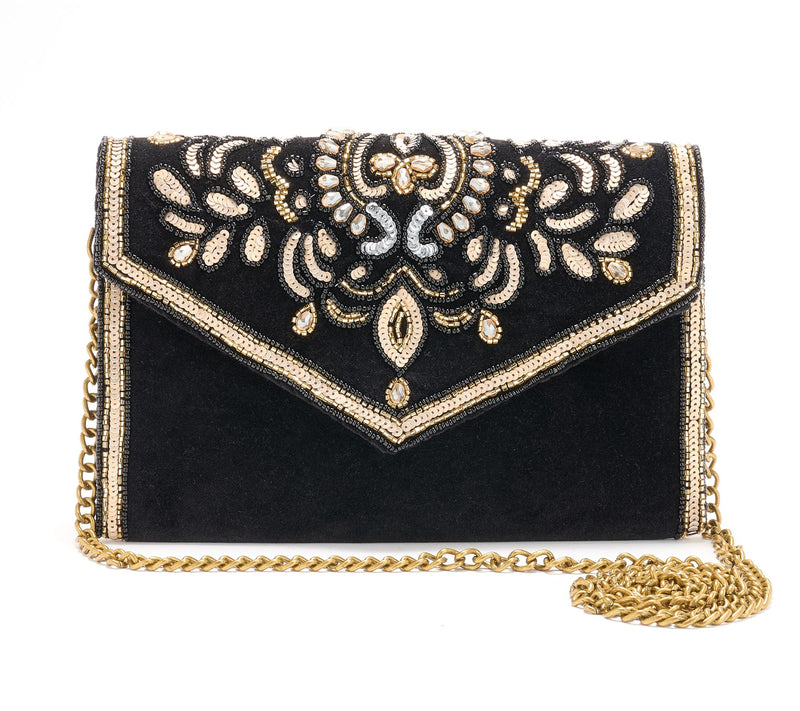 America & Beyond Embellished Envelope Evening Clutch — View 11
