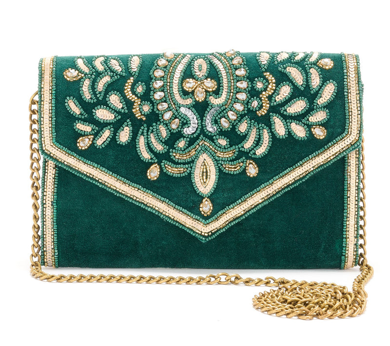 America & Beyond Embellished Envelope Evening Clutch — View 5