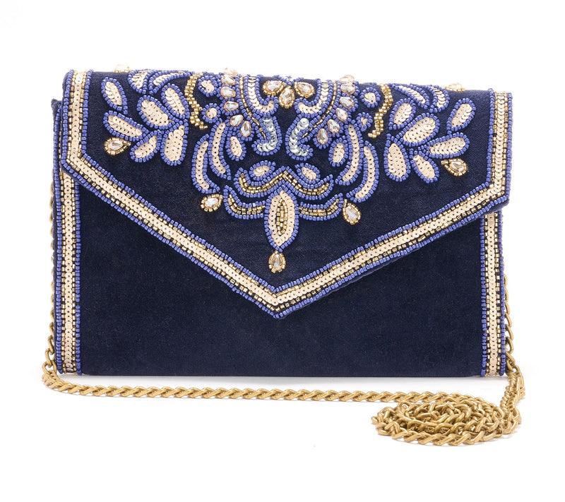 America & Beyond Embellished Envelope Evening Clutch — View 9