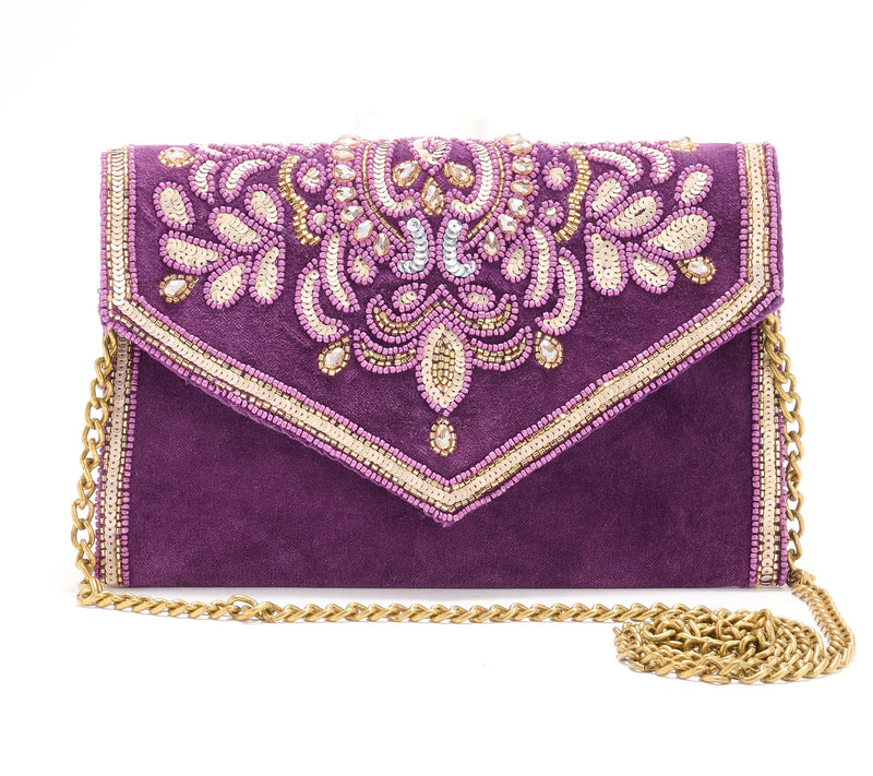 America & Beyond Embellished Envelope Evening Clutch — View 7