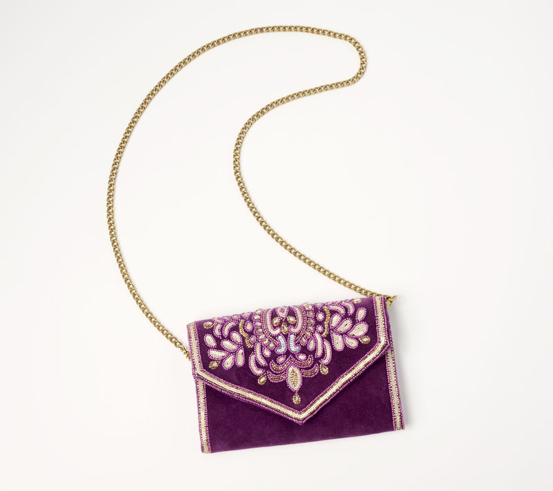 America & Beyond Embellished Envelope Evening Clutch — View 14