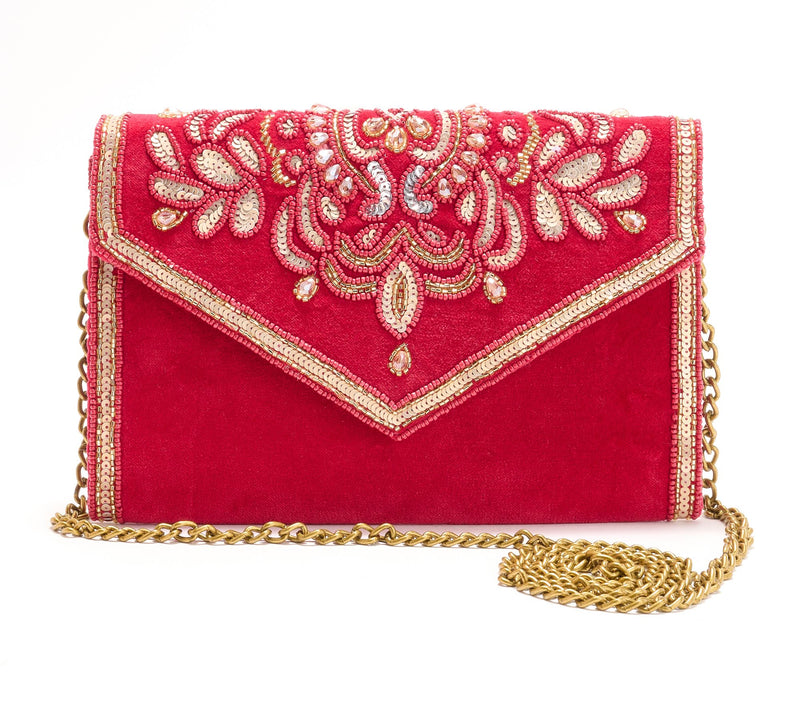 America & Beyond Embellished Envelope Evening Clutch — View 3