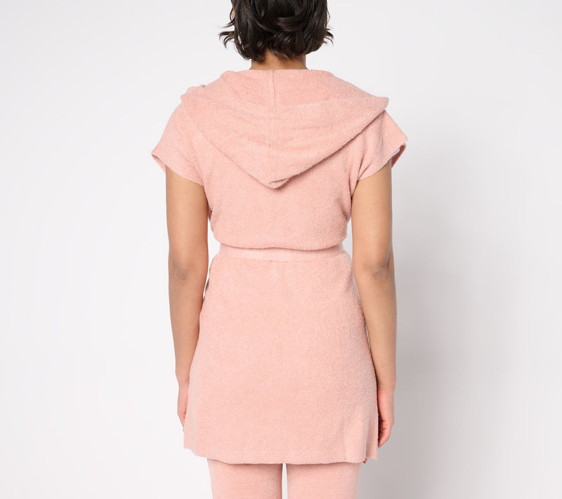 Barefoot Dreams CozyChic Lite Long Vest With Tie — View 3