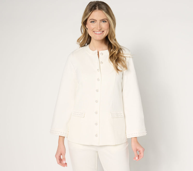 BEAUTIFUL by Lawrence Zarian Petite Simulated Pearl Topper — Main view