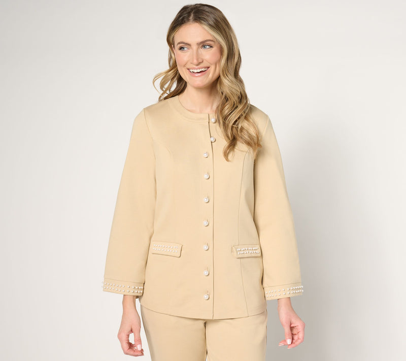 BEAUTIFUL by Lawrence Zarian Petite Simulated Pearl Topper — View 5