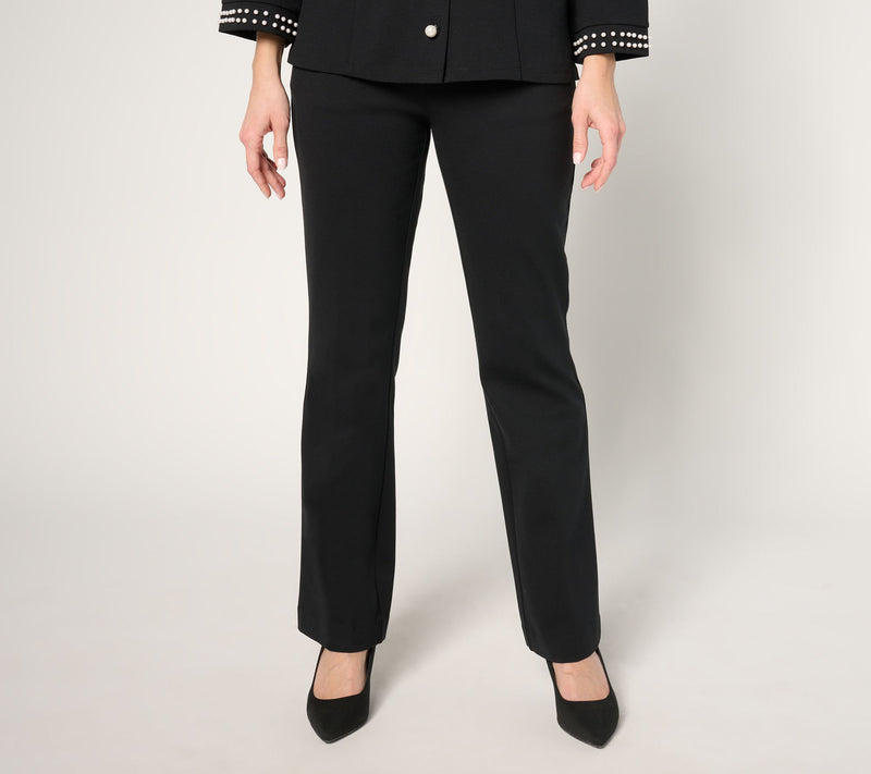 BEAUTIFUL by Lawrence Zarian Regular Pull-On Tailored Knit Pant — View 9