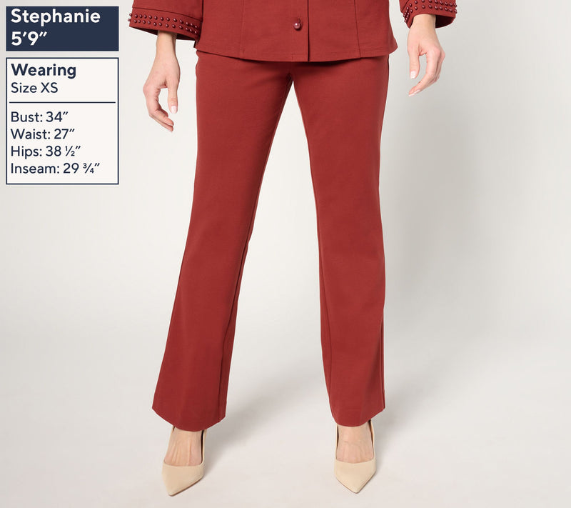 BEAUTIFUL by Lawrence Zarian Regular Pull-On Tailored Knit Pant — View 11