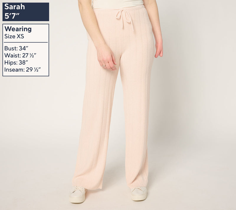 Barefoot Dreams Regular CozyChic Ultra Lite Variegated Rib Pant — View 2