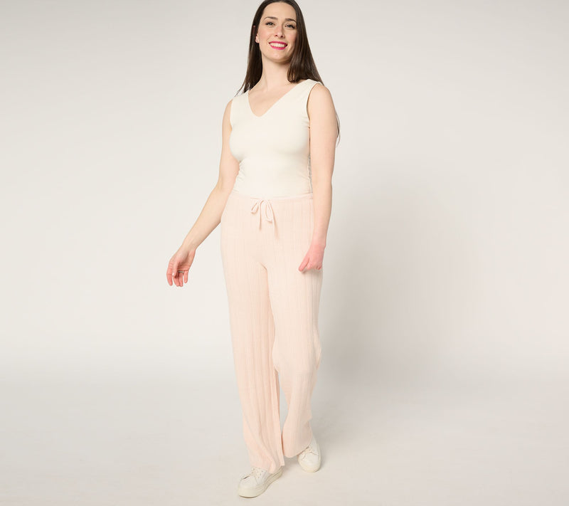 Barefoot Dreams Tall CozyChic Ultra Lite Variegated Rib Pant — View 4