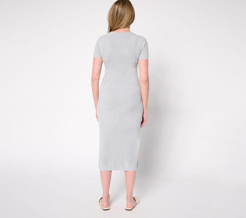 Barefoot Dreams Reg. CozyChic Ultra Lite Scoop Neck Ribbed Dress — View 13