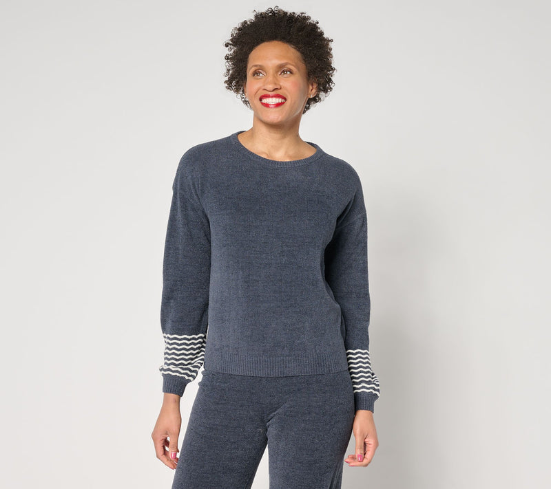 Barefoot Dreams CozyChic Ultra Lite Pointelle Pullover — View 11