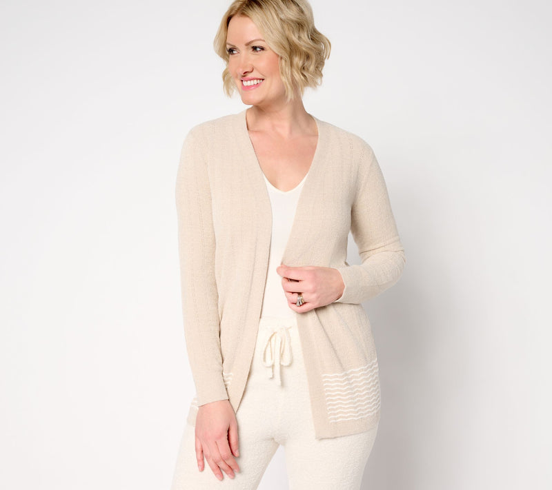 Barefoot Dreams CozyChic Ultra Lite Pointelle Cardigan — View 11