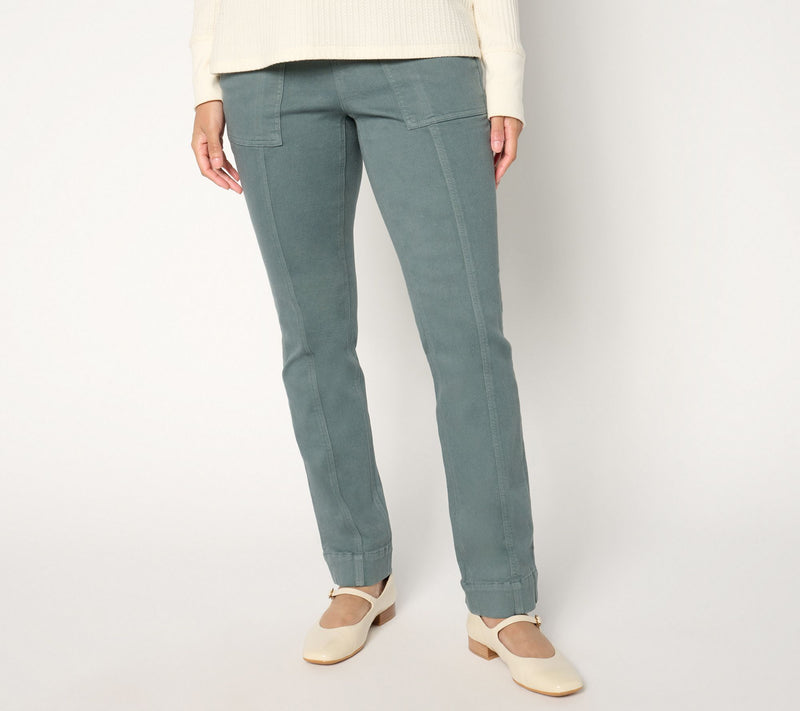 Denim & Co. Regular Cozy Touch Straight Leg Pull-On Pant — View 11