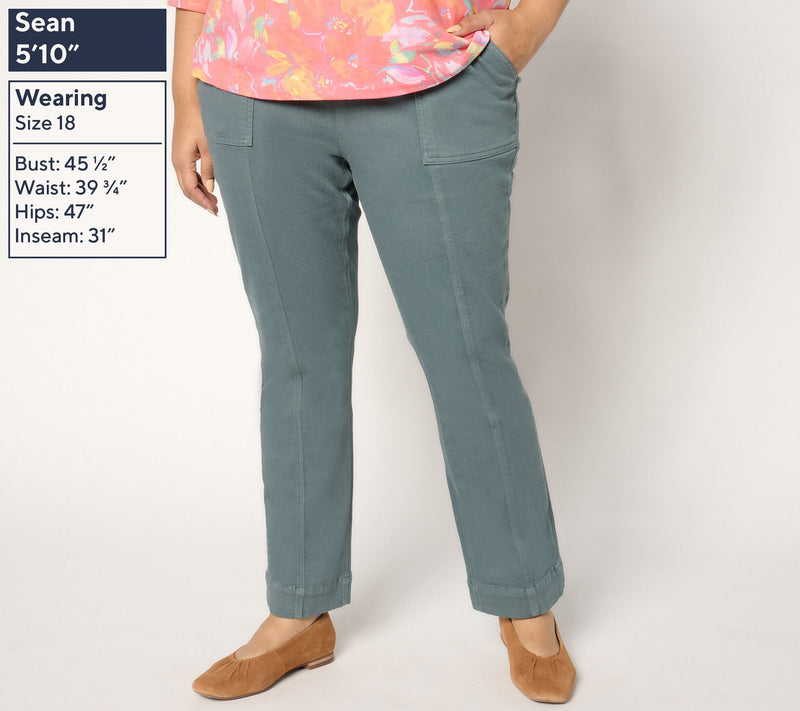 Denim & Co. Tall Cozy Touch Straight Leg Pull-On Pant — View 12