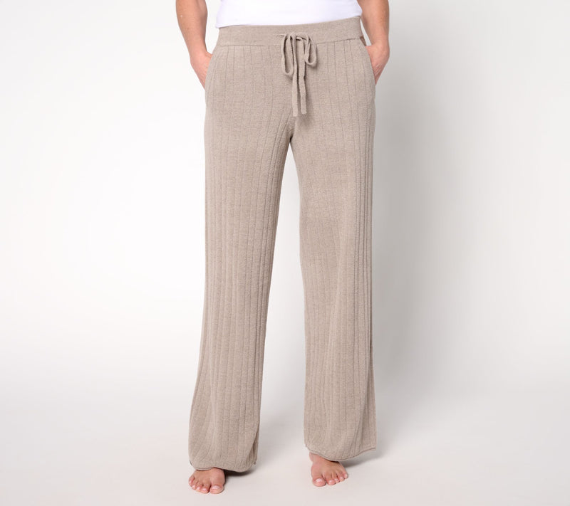 Barefoot Dreams Tall CozyChic Ultra Lite Ribbed Rolled Edge Pant — View 7