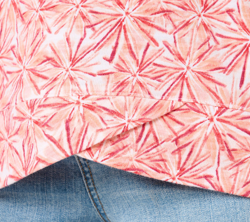 Denim & Co. Active Textured Cotton Pullover with Crossover Hem — View 14