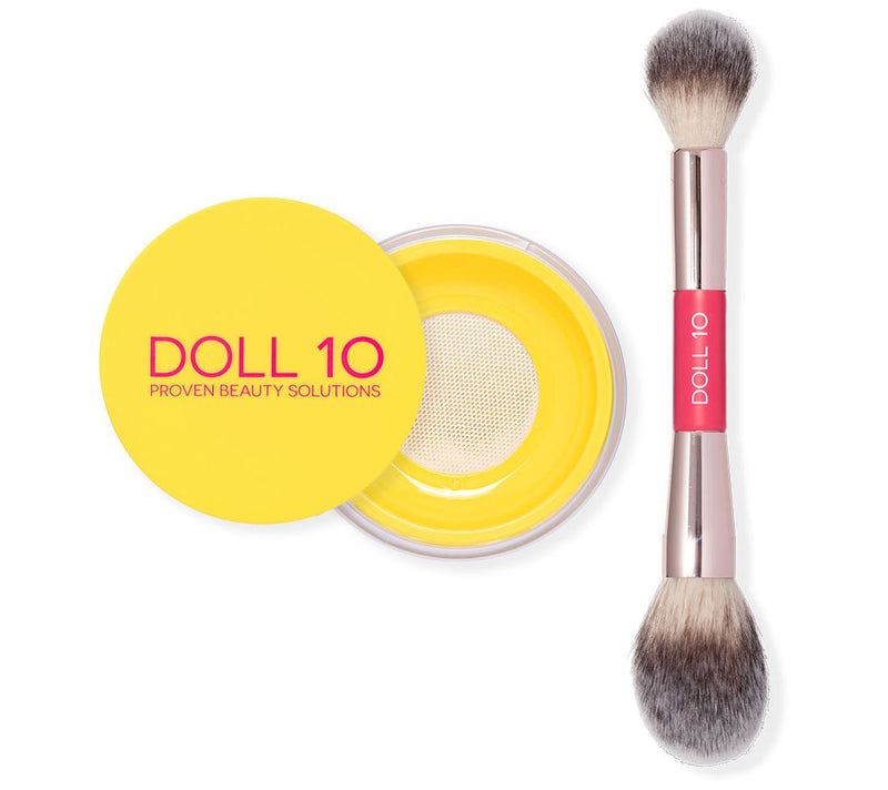 Doll 10 Dollskin Ultra-Blurring CC Brightening Powder w/ Brush — Main view