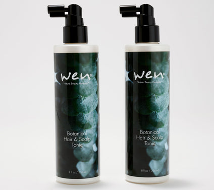 WEN by Chaz Dean 8oz Botanical Scalp & Hair Tonic Duo
