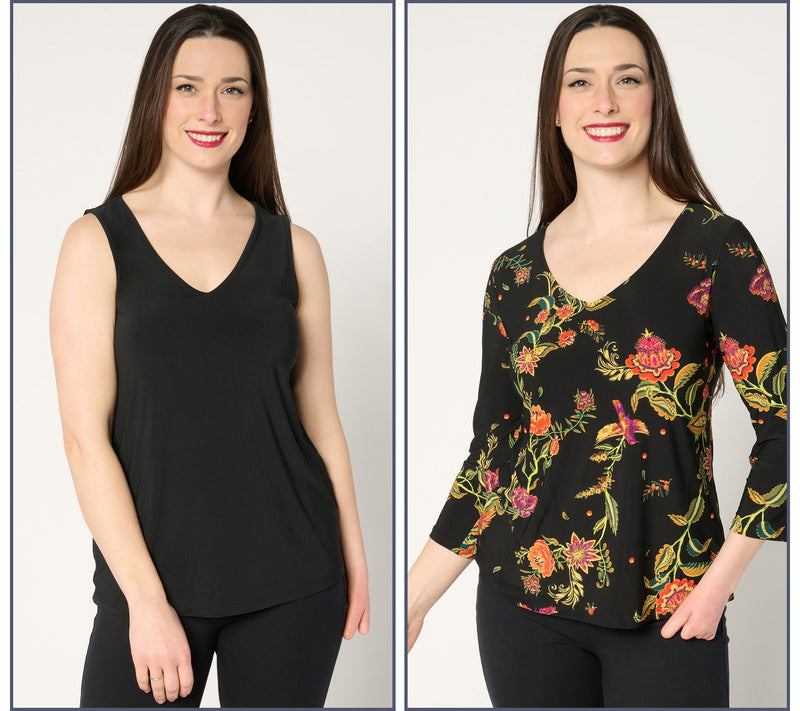 Women with Control Como Jersey Two Pack Tops — View 5
