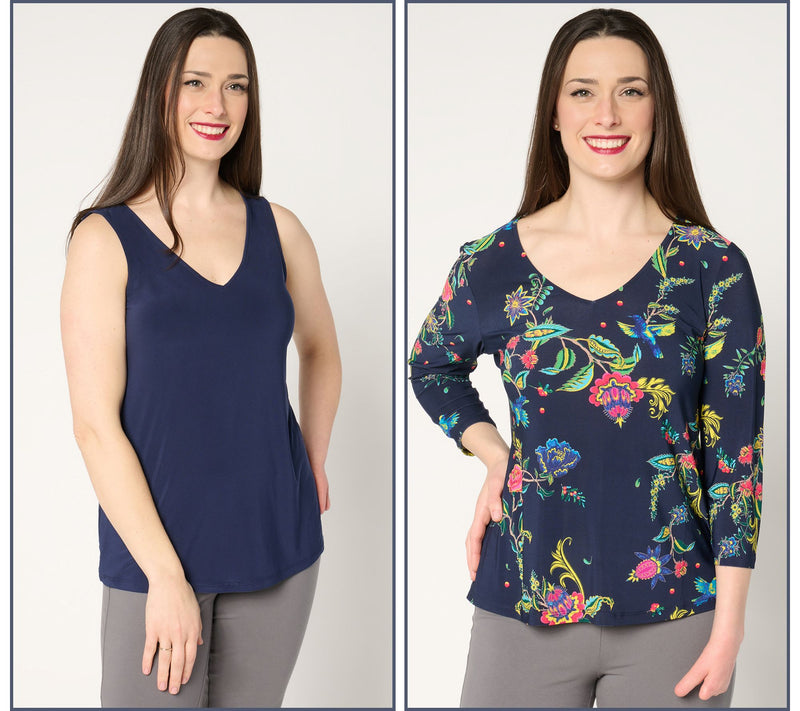 Women with Control Como Jersey Two Pack Tops — Main view