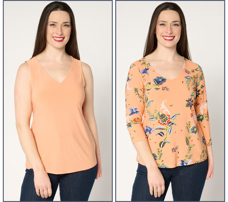 Women with Control Como Jersey Two Pack Tops — View 3
