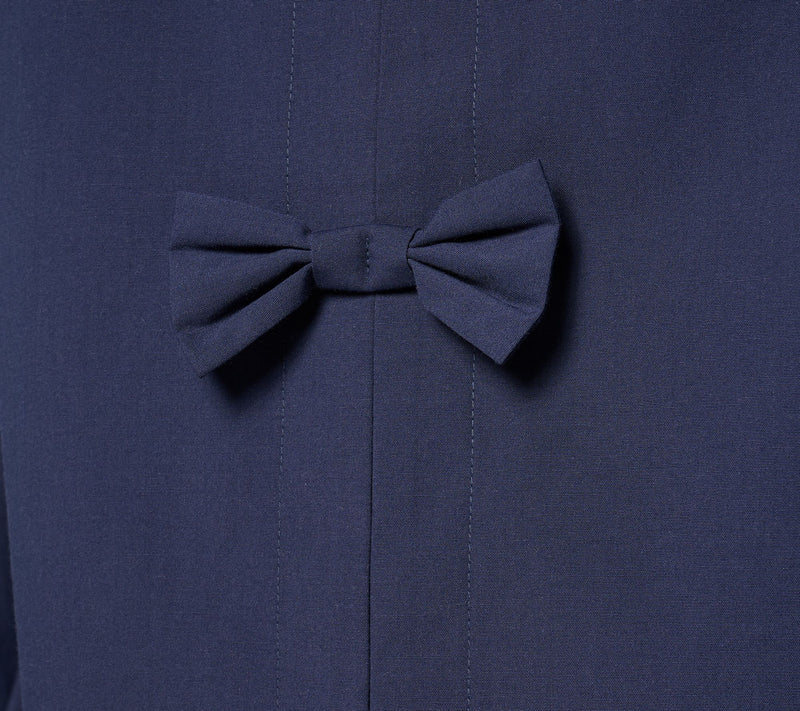 Women with Control Woven Button Front Shirt with Bows — View 7