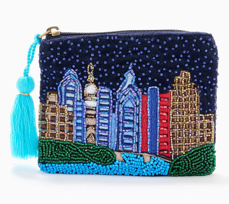 America & Beyond Embellished Destination Coin Pouch — View 9
