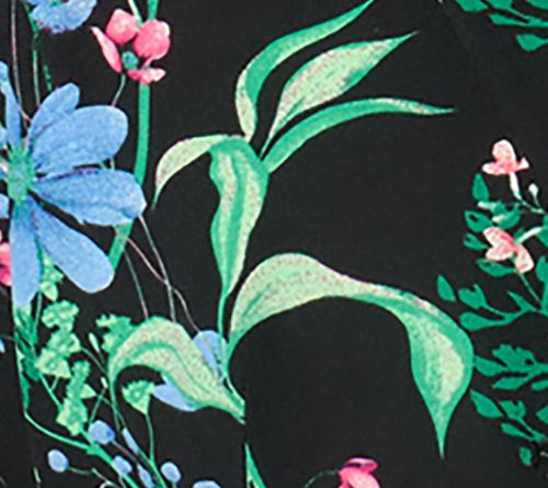 Joan Rivers Printed Floral Stretch Twill Blazer — View 6