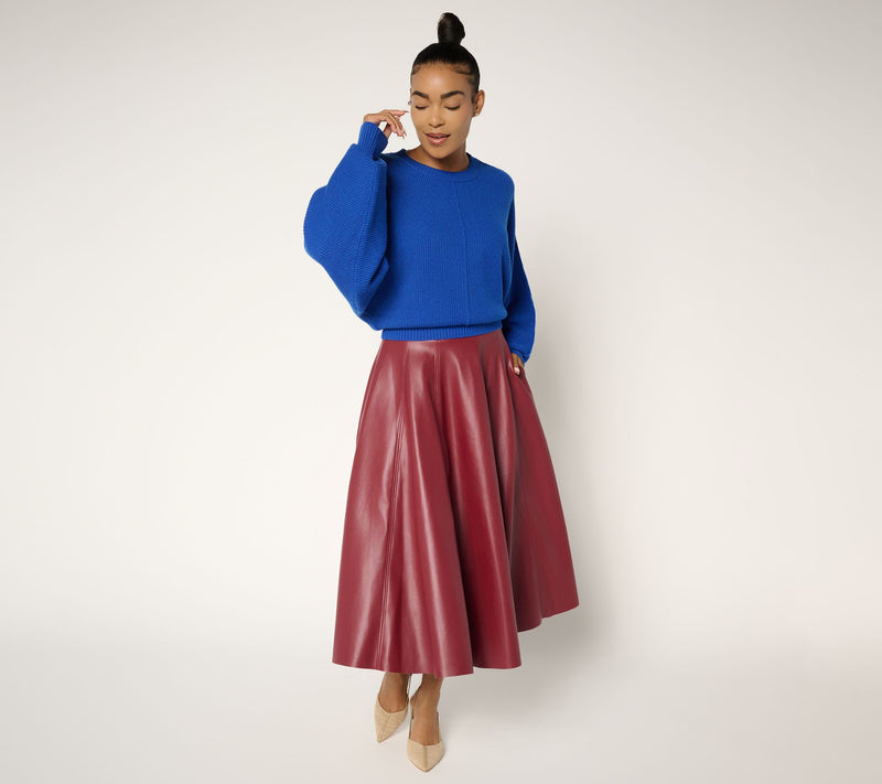 Carla Rockmore Collection Crewneck Dolman Sleeve Sweater — View 11