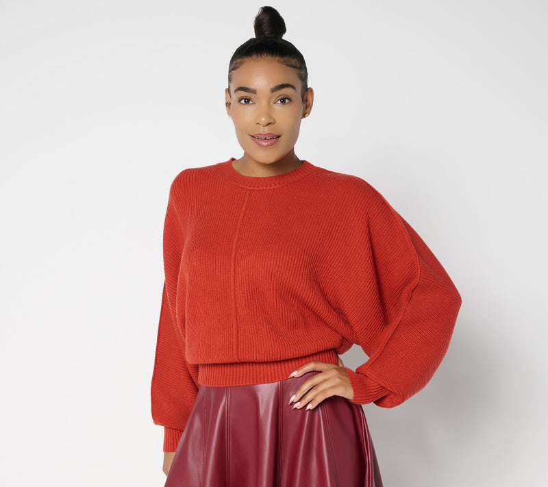 Carla Rockmore Collection Crewneck Dolman Sleeve Sweater — View 16