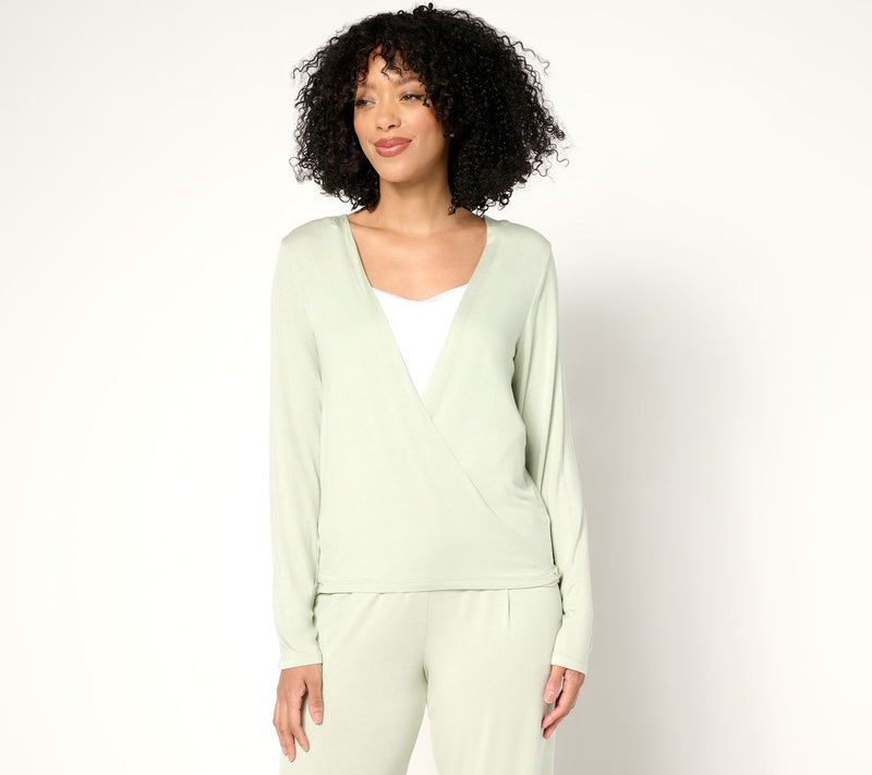 Cuddl Duds Soft Stretch Everyday Cardigan — View 16
