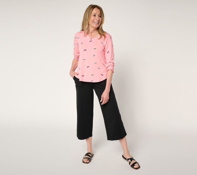 Cuddl Duds Cottonwear+ Dose of Sunshine Tee — View 12