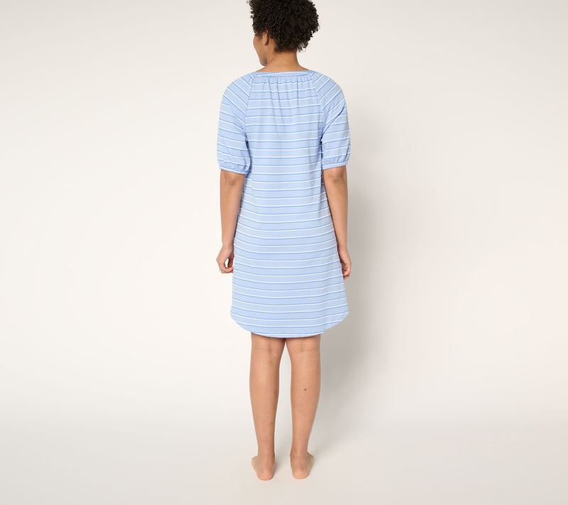 Cuddl Duds Jacquard Knit Lounge Dress — View 11