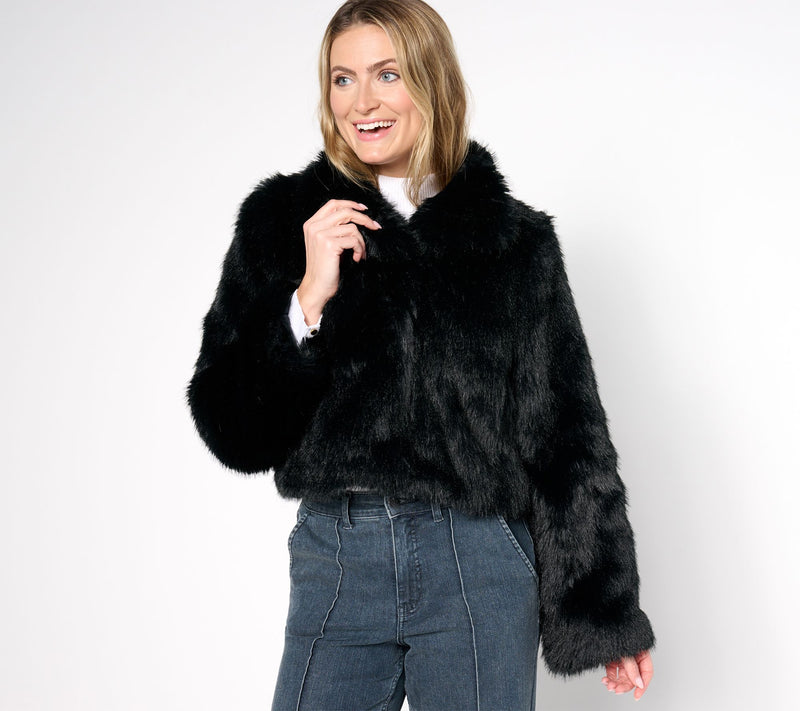 Me by Jennie Garth Faux Fur Coat — View 5