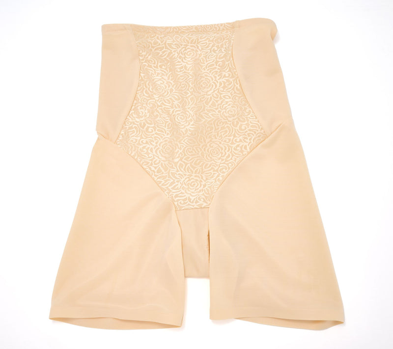 Breezies Wild Rose High Waisted Tummy Shaper Long Line Short — View 2