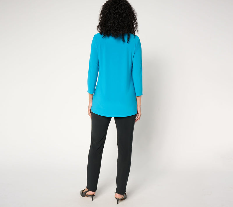 Women with Control Regular Knit Top & Pant Set — View 3