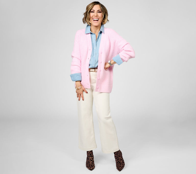 Studio Park x Amy Stran Button Front Sparklin' Cardigan — View 15