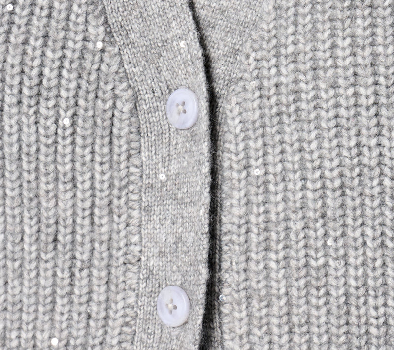 Studio Park x Amy Stran Button Front Sparklin' Cardigan — View 14