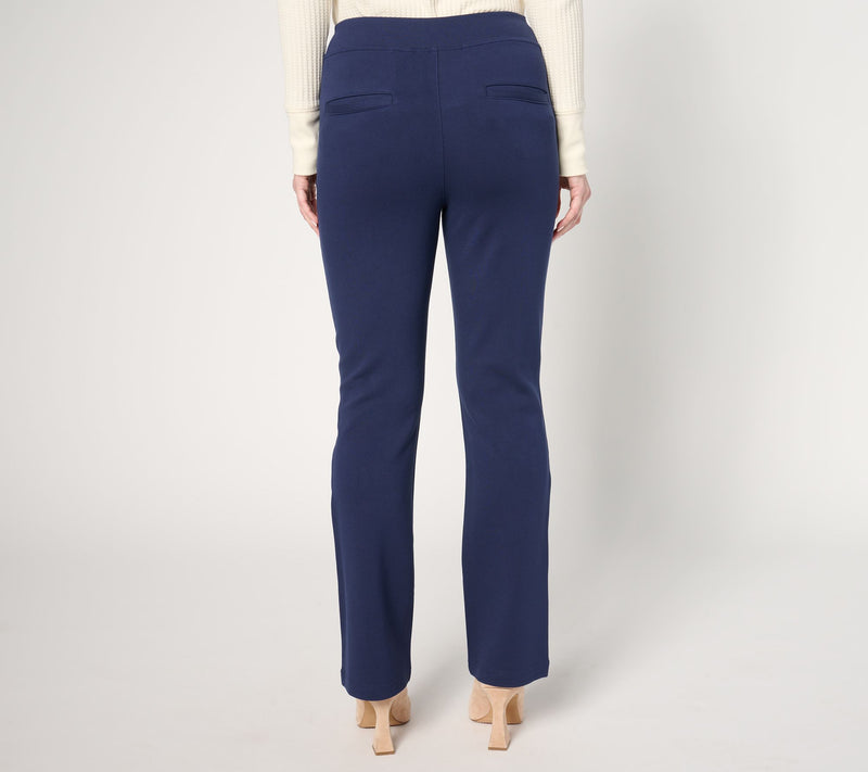 Belle by Kim Gravel Regular Ponte Baby Boot Cut Pant — View 3