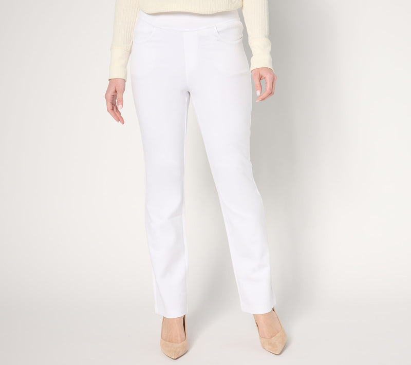 Belle by Kim Gravel Petite Ponte Baby Boot Cut Pant — View 9