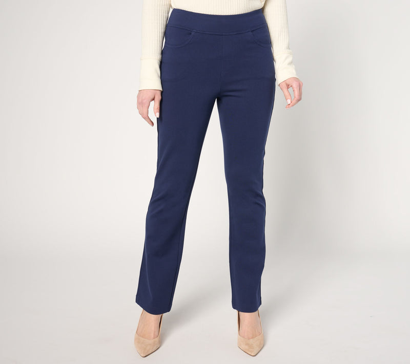 Belle by Kim Gravel Tall Ponte Baby Boot Cut Pant — View 11