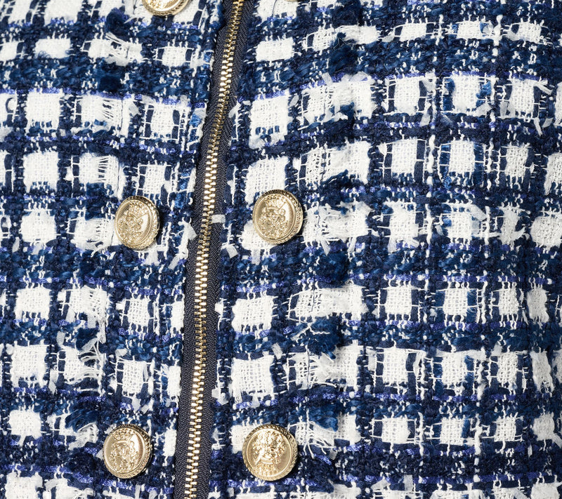Belle by Kim Gravel Stay Bold Stay Gold Boucle Jacket — View 8