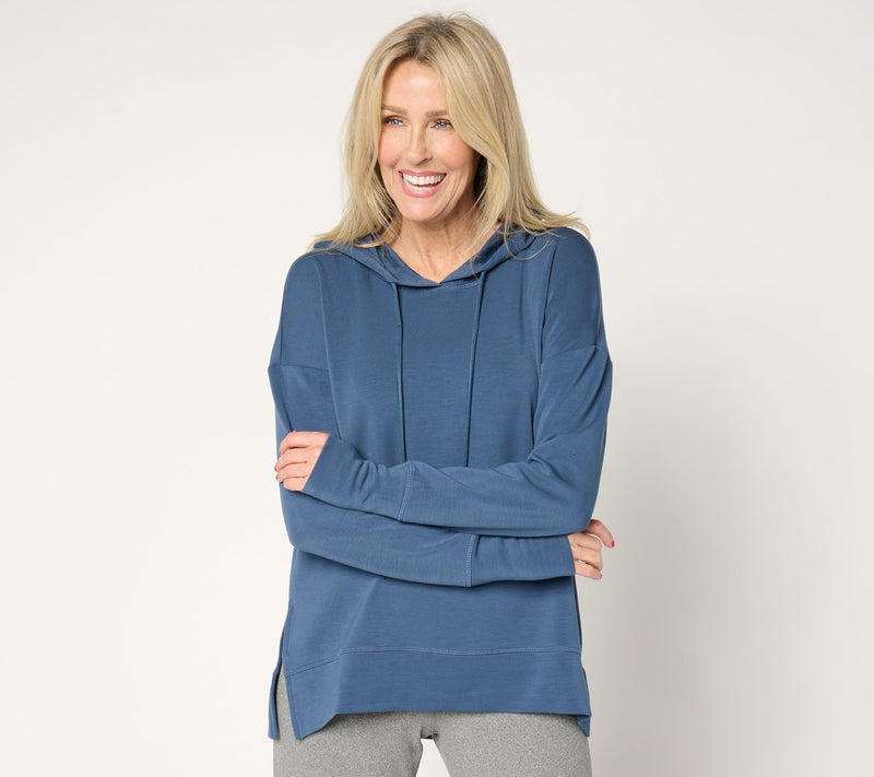 Belle Body by Kim Gravel ScubaLuxe Pop Color Hoodie — View 16