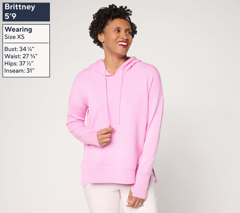 Belle Body by Kim Gravel ScubaLuxe Pop Color Hoodie — View 5
