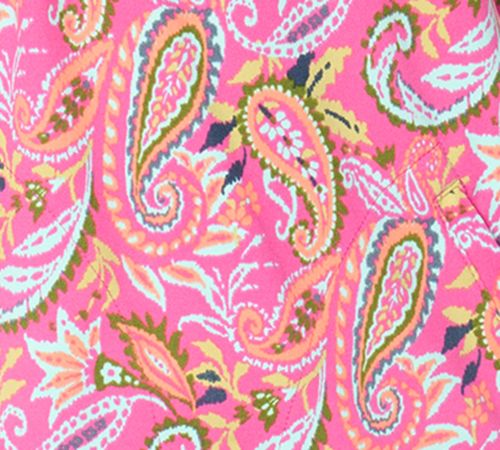 Belle Body by Kim Gravel Pop of Paisley Athletic Jersey Half Zip Top — View 9