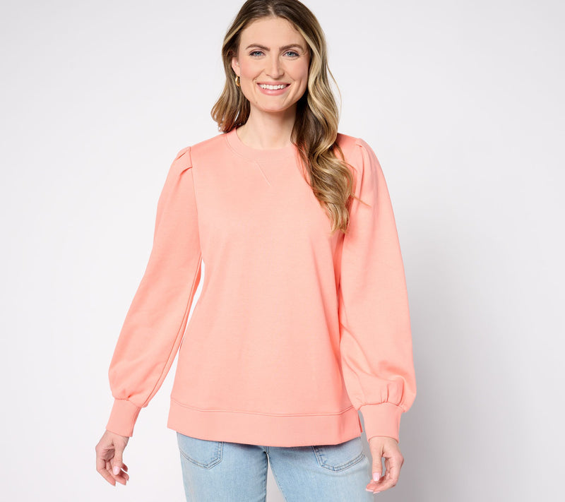 Belle by Kim Gravel Time to Relax Balloon Sleeve Sweatshirt — View 7