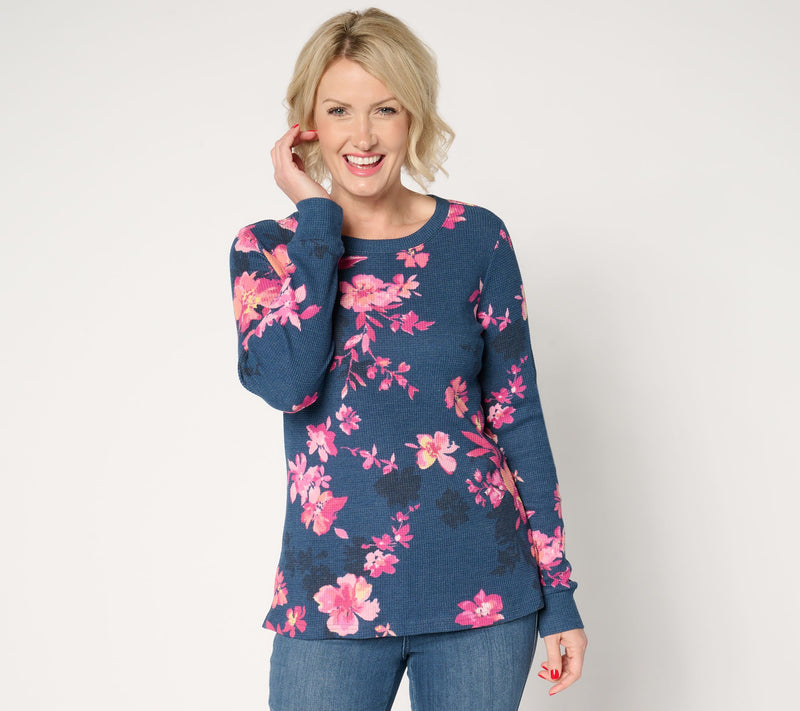 Belle by Kim Gravel Baby Waffle English Garden Long Slv Top — View 13
