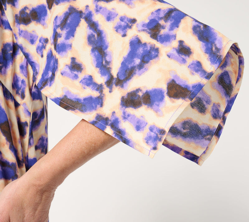 Belle by Kim Gravel Kaleidoscope Handkerchief Sleeve Blouse — View 14