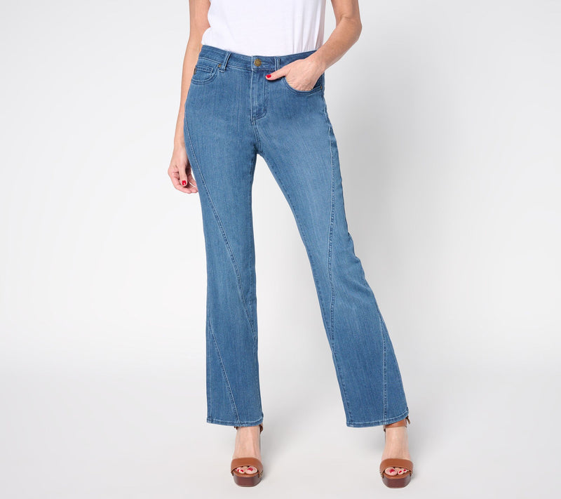 Belle by Kim Gravel Tall Primabelle Denim Diagonal Seam Wide Leg — Main view
