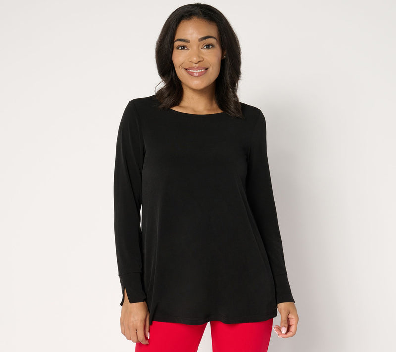 Susan Graver Modern Essentials Petite Liquid Knit Tunic — View 11